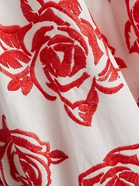 Juliet Rose Embroidery Midi-Skirt