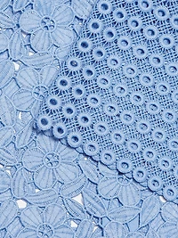 Geometric Floral Lace Top