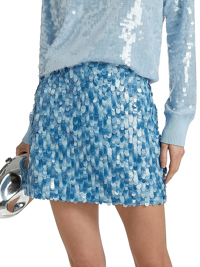 Modern Sequin Miniskirt