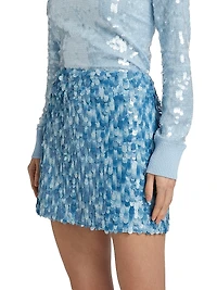 Modern Sequin Miniskirt