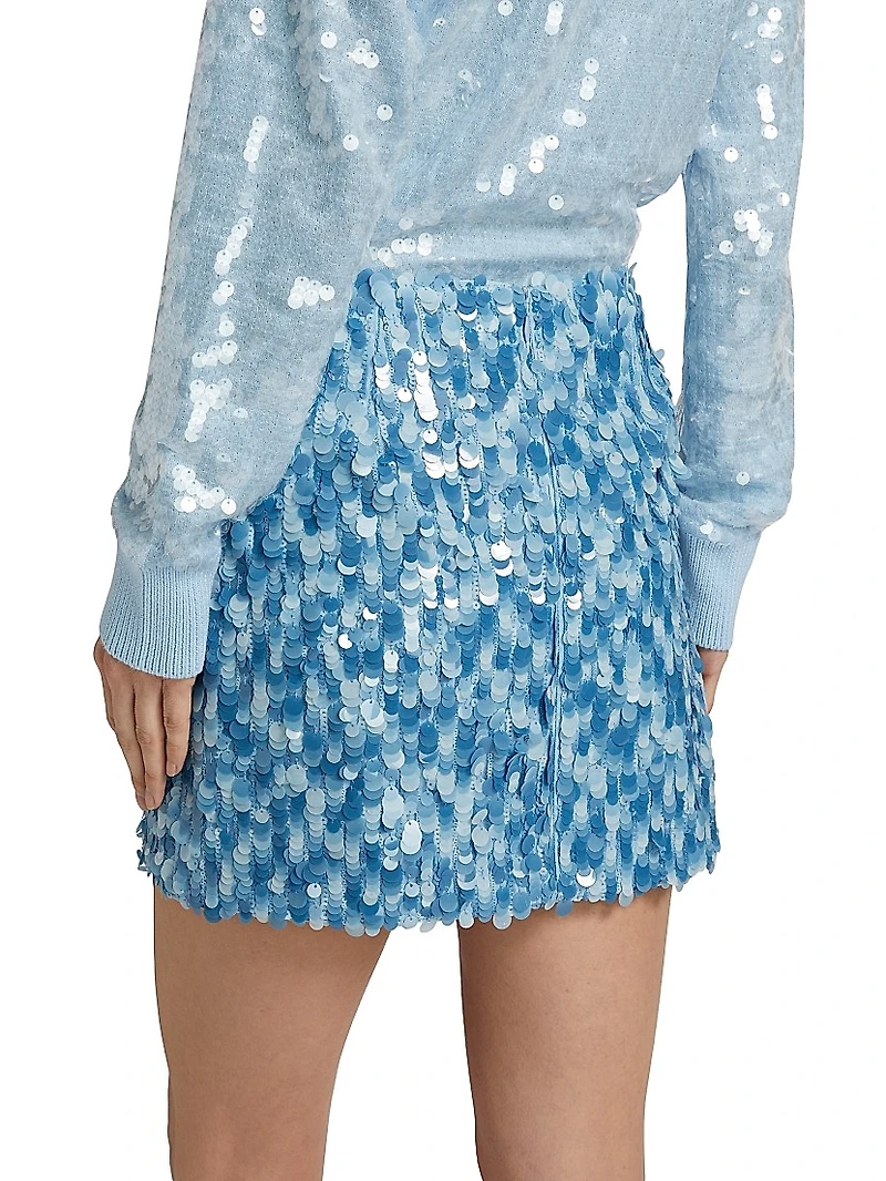 Modern Sequin Miniskirt