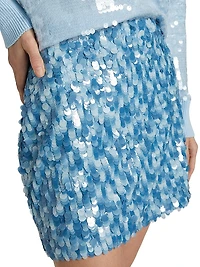 Modern Sequin Miniskirt