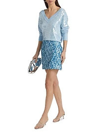 Modern Sequin Miniskirt