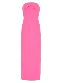 Taylor Cady Triangle Pleat Midi-Dress