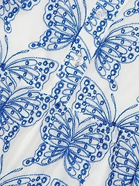 Tiered Butterfly Eyelet Dress