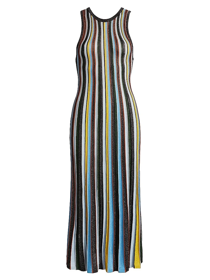 Striped Tank Midi-Dress