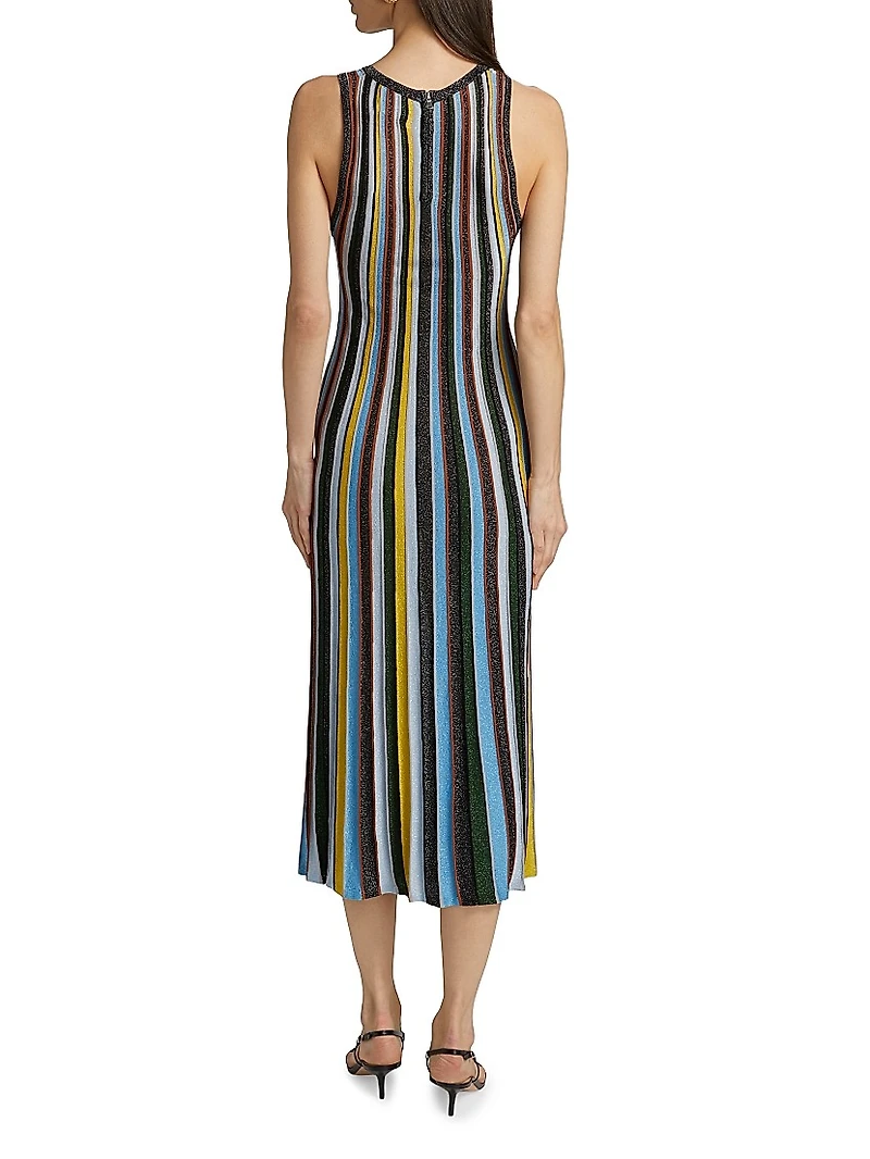 Striped Tank Midi-Dress