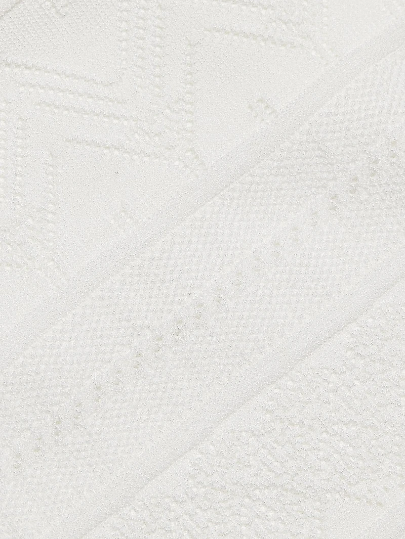 Knit Lace Flutter-Sleeve Body-Con Dress