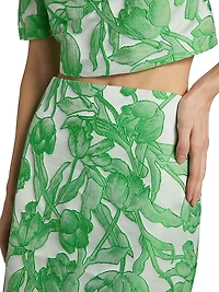 Tulip Jacquard Miniskirt