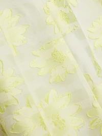 Floral Fil Coupe Cocktail Dress