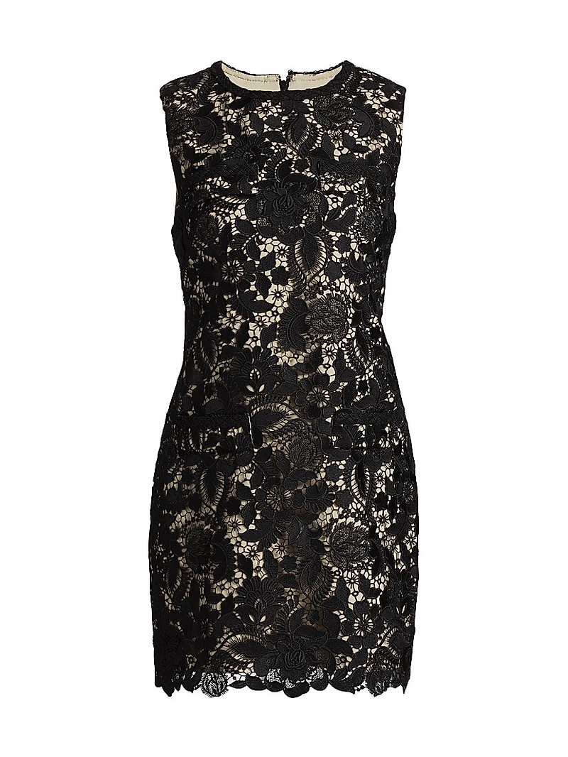 Garden Lace Sheath Minidress
