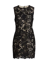 Garden Lace Sheath Minidress
