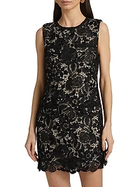 Garden Lace Sheath Minidress