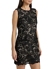 Garden Lace Sheath Minidress