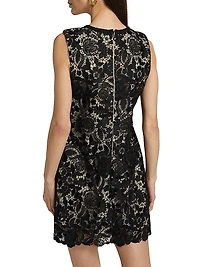 Garden Lace Sheath Minidress