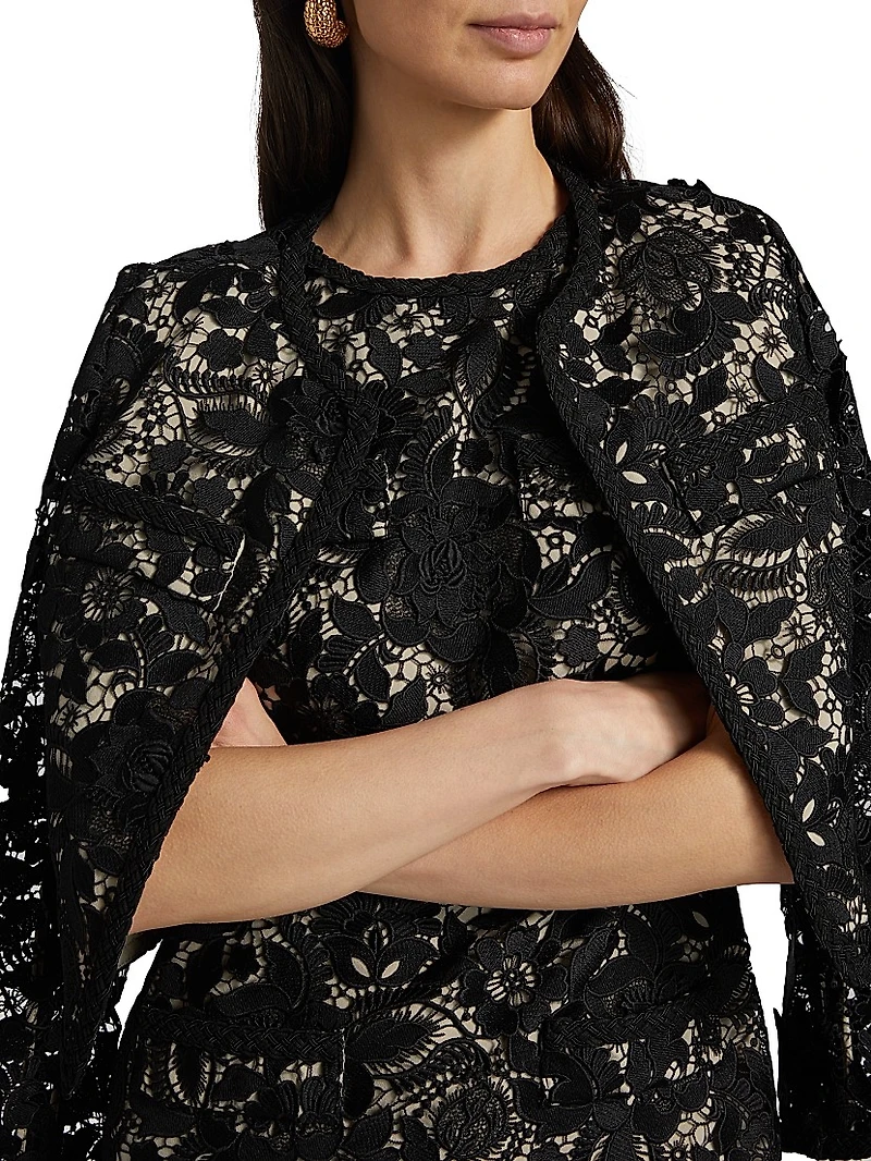 Garden Lace Sheath Minidress