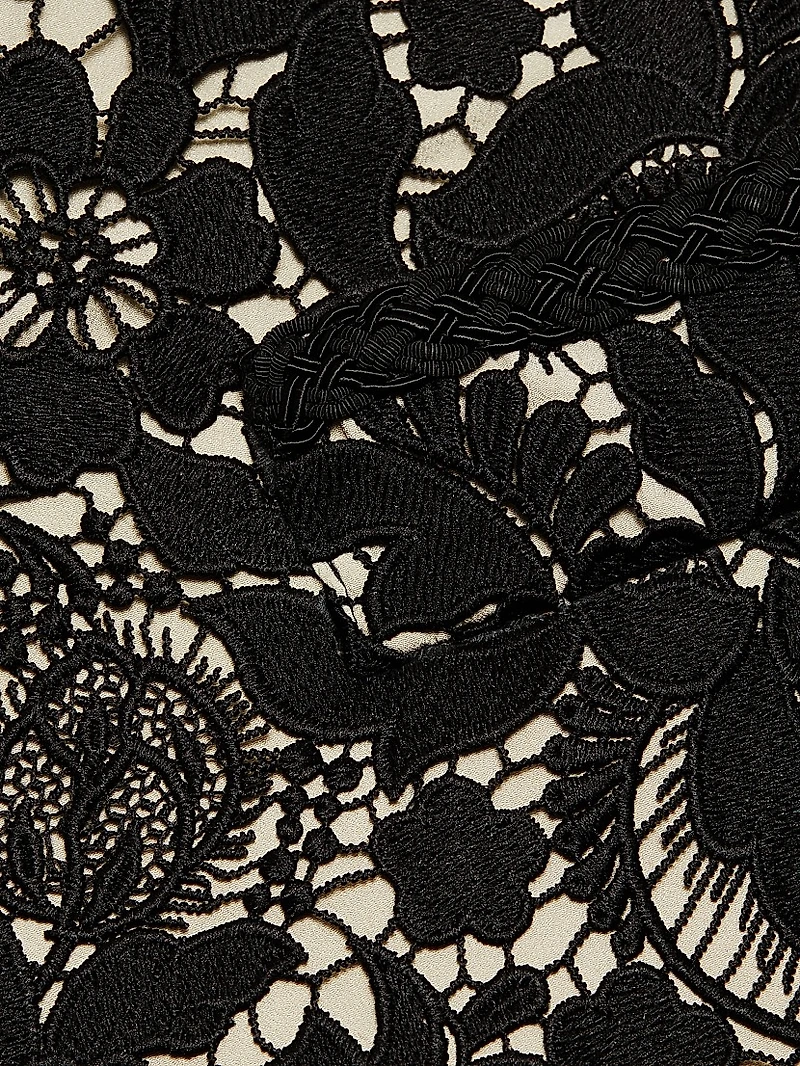 Garden Lace Sheath Minidress