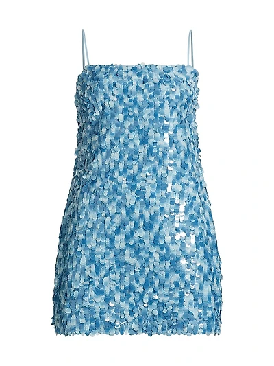 Colette Sequined & Beaded Minidress