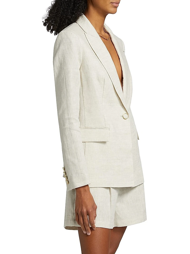 Alexa Linen Blazer