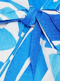 Dream Rose Cotton Poplin Mini-Shirtdress