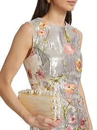 Ivette Floral Sequined Minidress