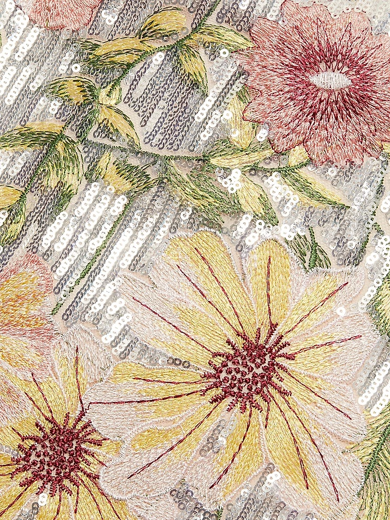 Ivette Floral Sequined Minidress