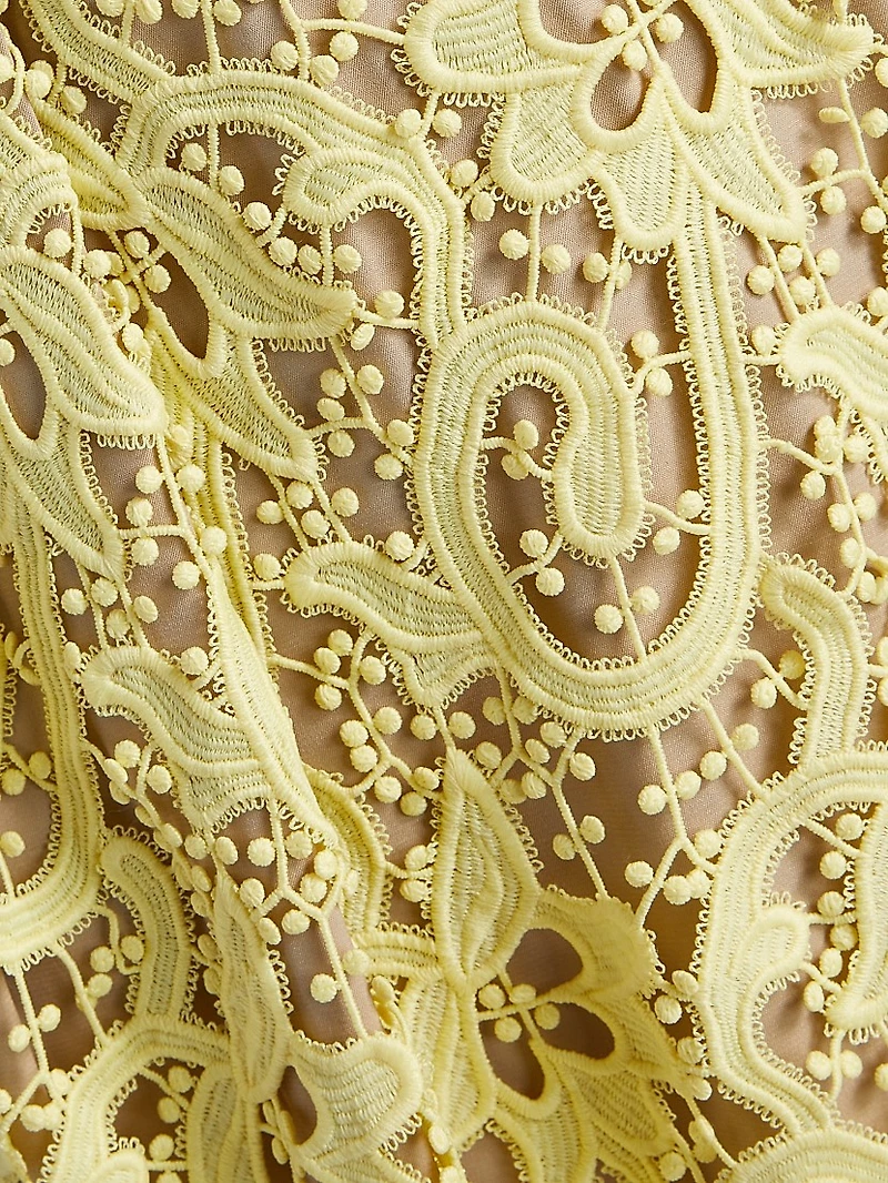 Trois Lace Midi-Dress