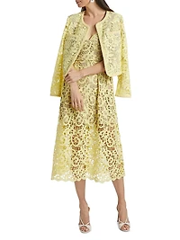 Trois Lace Midi-Dress