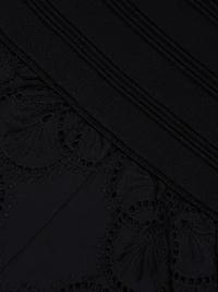 Geo Eyelet Midi-Dress