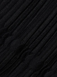 Sheer Ribbed Cami Midi-Dress