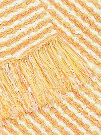 Kali Textured Fringe Knit Miniskirt