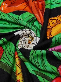 Tulip Rosette Cowlneck Cocktail Dress