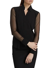 Kai Illusion Button-Front Shirt