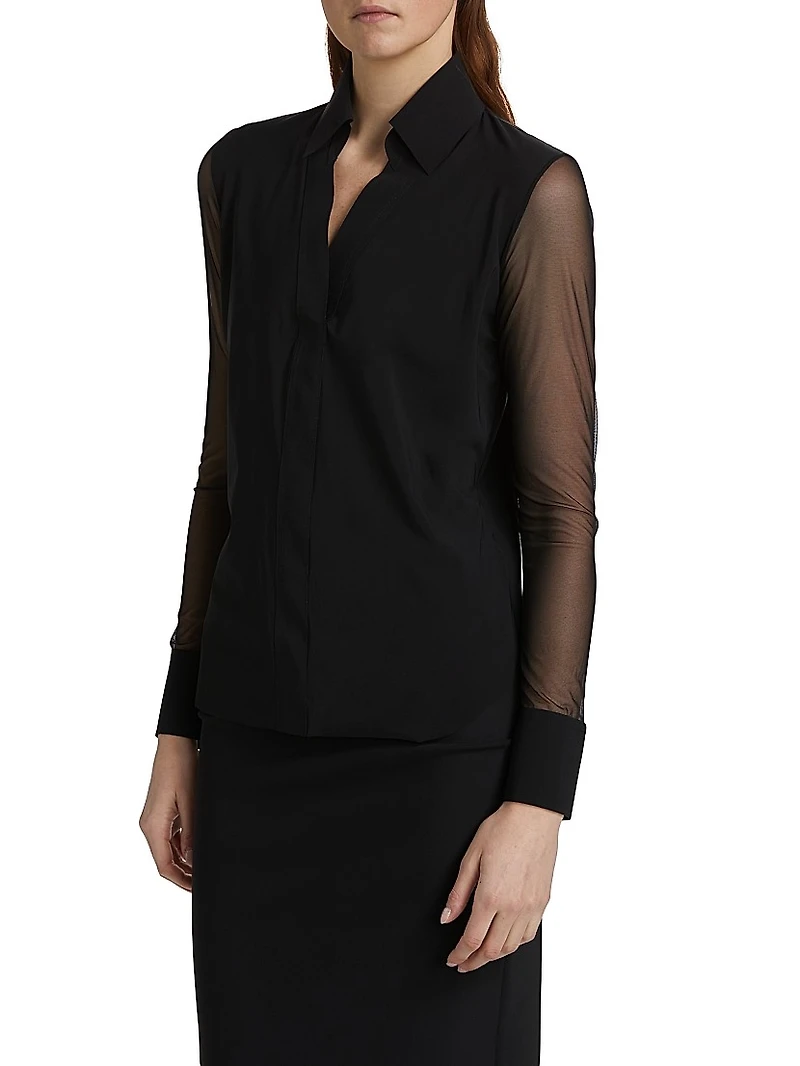 Kai Illusion Button-Front Shirt