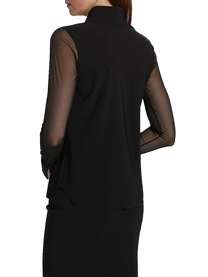 Kai Illusion Button-Front Shirt