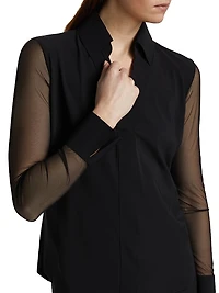 Kai Illusion Button-Front Shirt