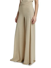 Skyla Jersey High-Rise Palazzo Pants