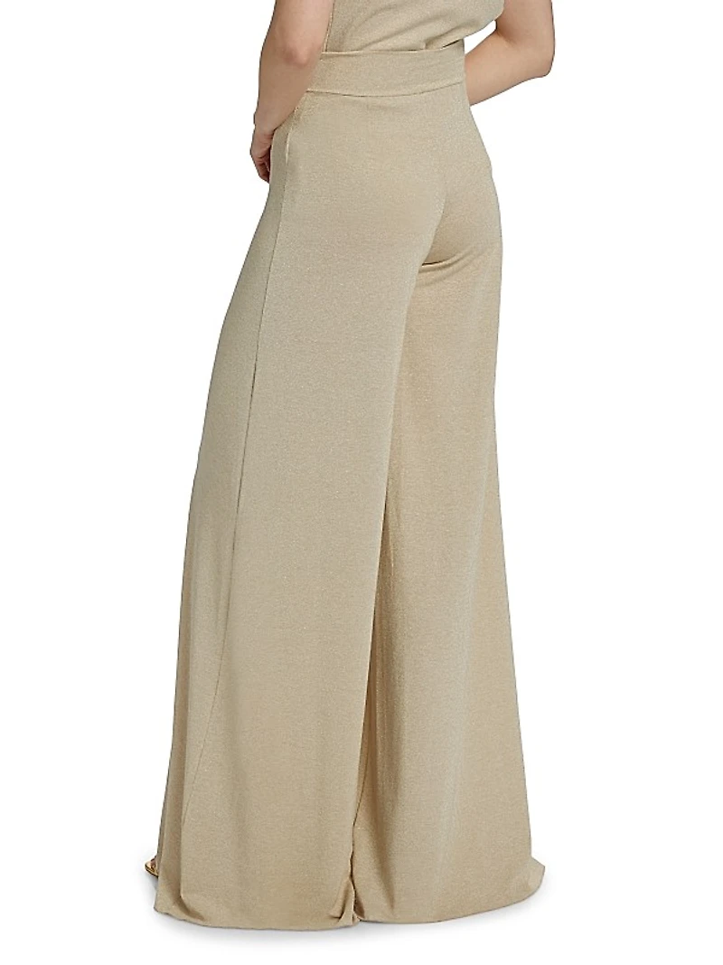 Skyla Jersey High-Rise Palazzo Pants