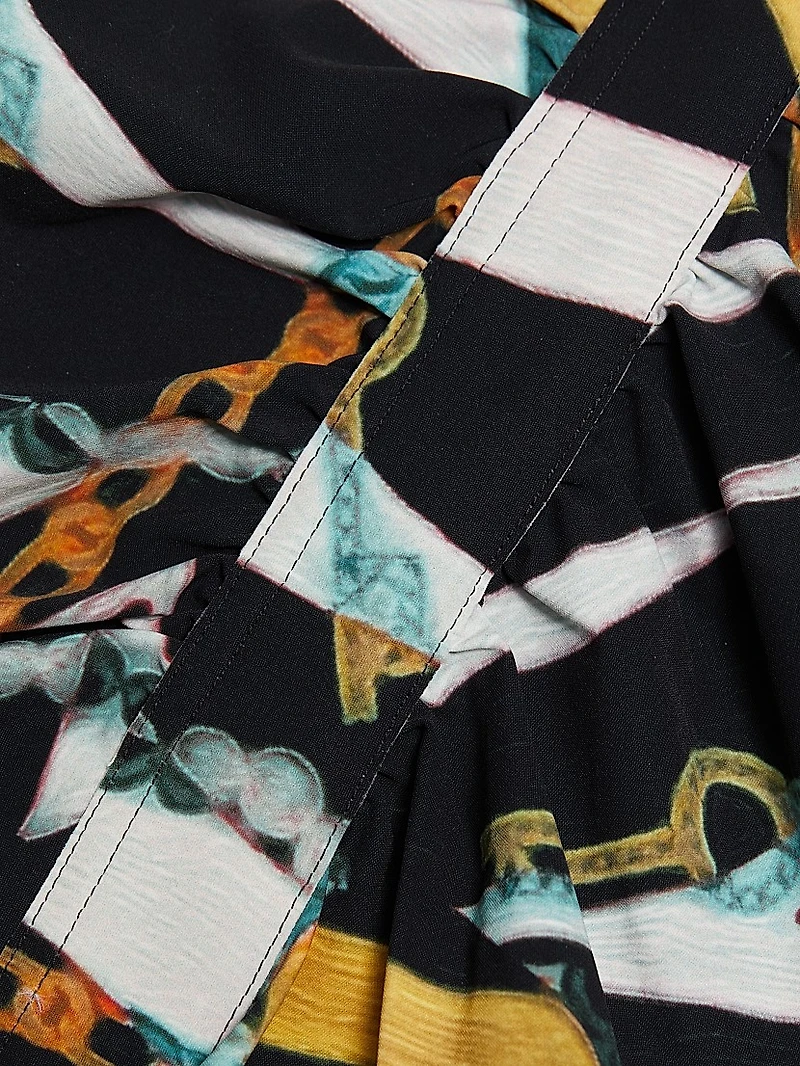 Sohoreh Chain Jersey V-Neck Shirt