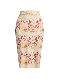 Lumi Floral Pencil Skirt