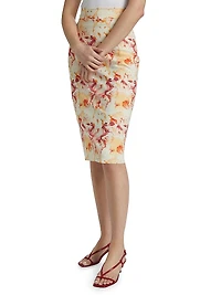 Lumi Floral Pencil Skirt