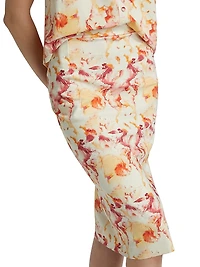 Lumi Floral Pencil Skirt