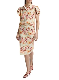 Lumi Floral Pencil Skirt