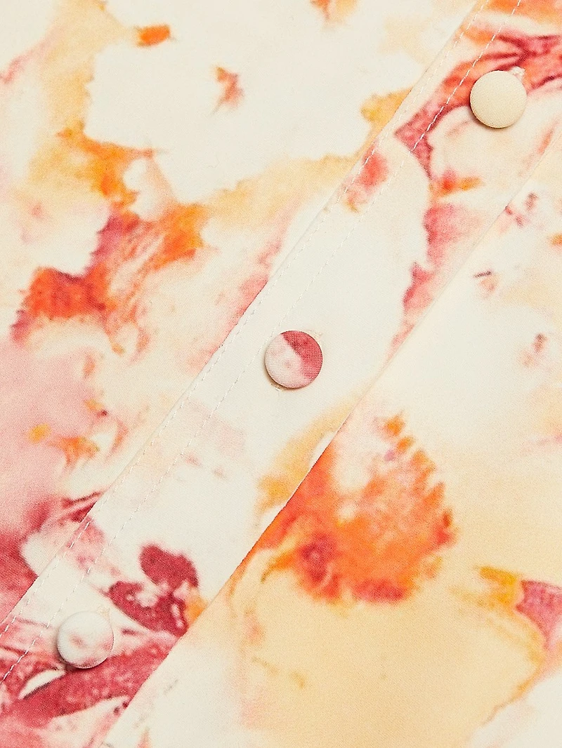 Jin Floral Flutter-Sleeve Blouse