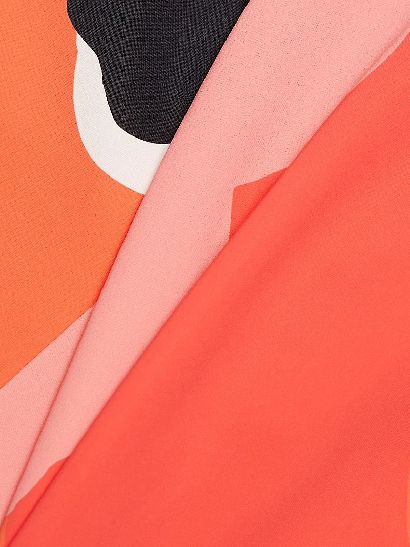 Venusette Abstract Jersey High-Rise Flared Pants