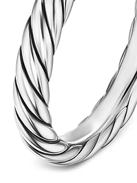 Cable Band Ring Sterling Silver, 3.4MM
