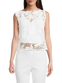 Nishi Lace Layered Boat Neck Top