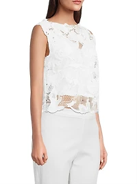 Nishi Lace Layered Boat Neck Top