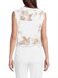 Nishi Lace Layered Boat Neck Top