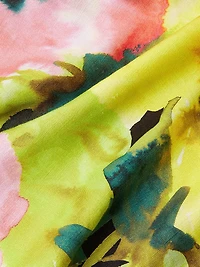 Ophelia Floral Linen-Blend Caftan